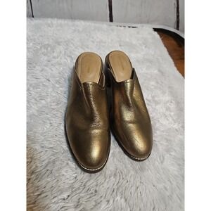 Hush Puppies Women's Size 8.5 M  Moyen Mules, GOLD